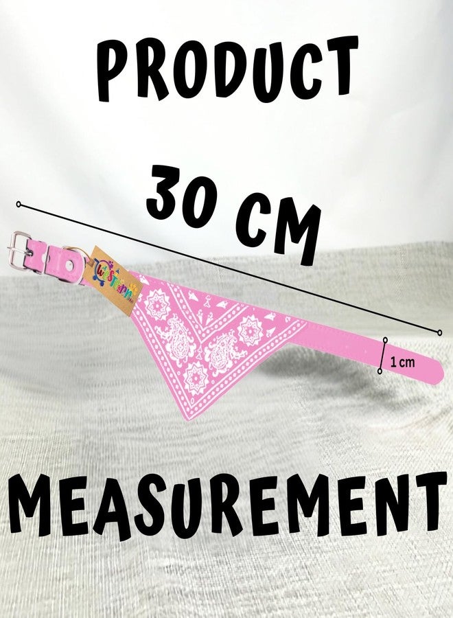 Western Era Stylish Dog Collar Scarf - Adjustable, Comfortable Pet Accessory for Puppy, Kitten, Trendy Bandana, Soft Fabric, Perfect, Special Occasions, Washable, Small Breed (Pink) - Image 4